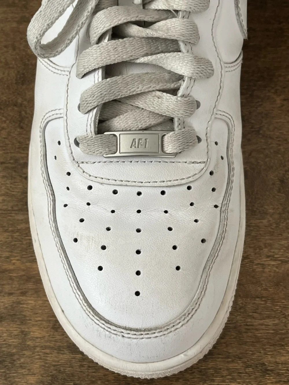 Nike Air Force 1 Low White Leather Sneakers Classic AF1 Size 10